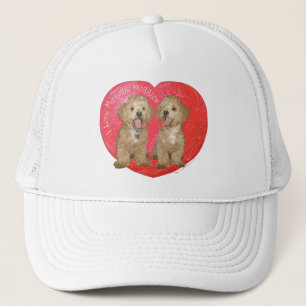 Pekingese / Poodle-Mischling Valentinstag Truckerkappe