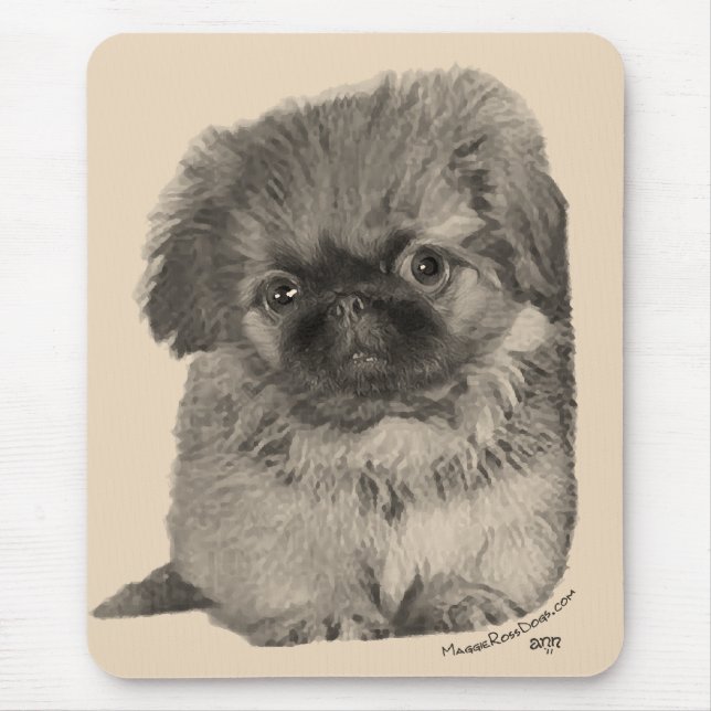 Pekingese Puppy Mousepad (Vorne)
