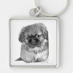 Pekingese Puppy Schlüsselanhänger