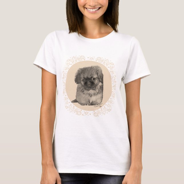 Pekingese Puppy T-Shirt (Vorderseite)