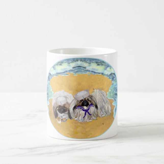 Pekingese Sailers Kaffeetasse (Mittel)
