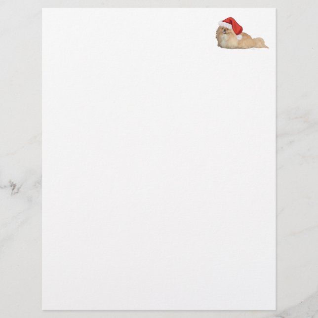 Pekingese Santa Claus (Vorderseite)