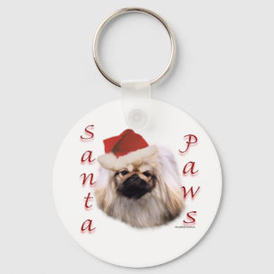 Pekingese Santa Paws Schlüsselanhänger