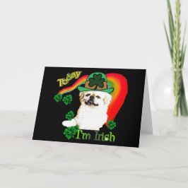 Pekingese St. Patrick's Day Karte