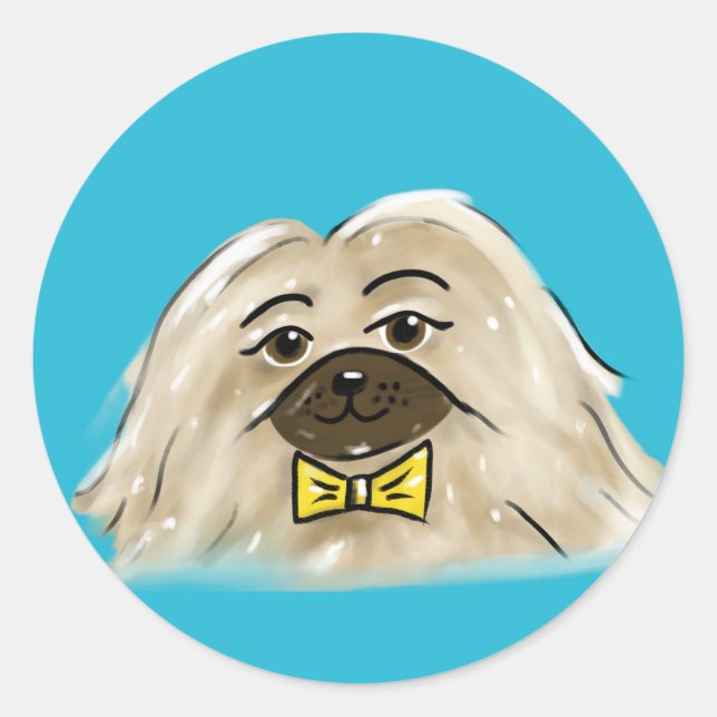 Pekingese Sticker (Vorderseite)