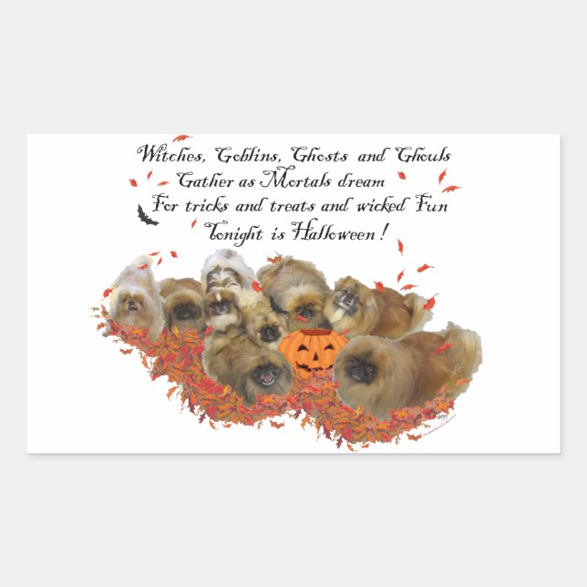 Pekingese Stickers (Vorderseite)