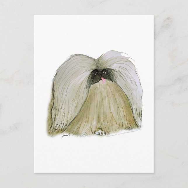 Pekingese, tony fernandes postkarte (Vorderseite)