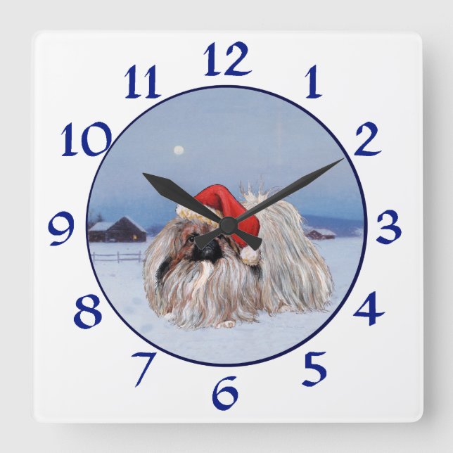 Pekingese Uhr (Vorderseite)