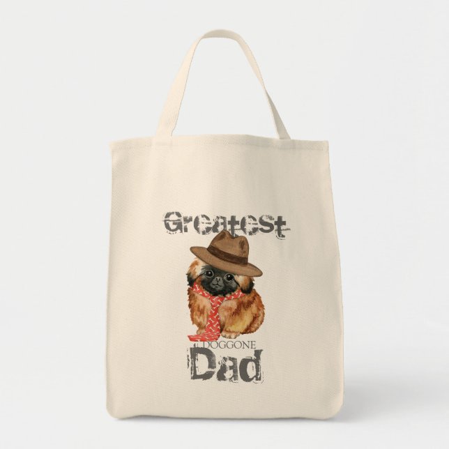 Pekingese Vater Tote Bag Tragetasche (Vorne)