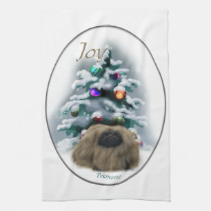 Pekingese Weihnachten Handtuch