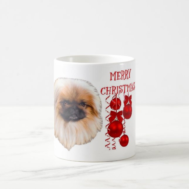 Pekingese WeihnachtenCoffe Tassen-Schale Kaffeetasse (Mittel)