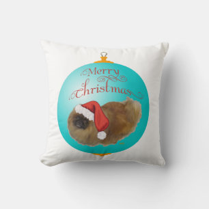 Pekingese Weihnachtsdekoration Kissen