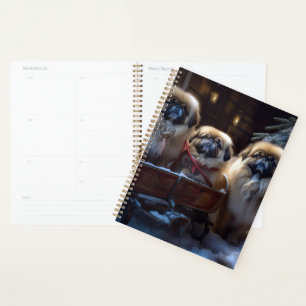 Pekingese Weihnachtsfeiertage Planer