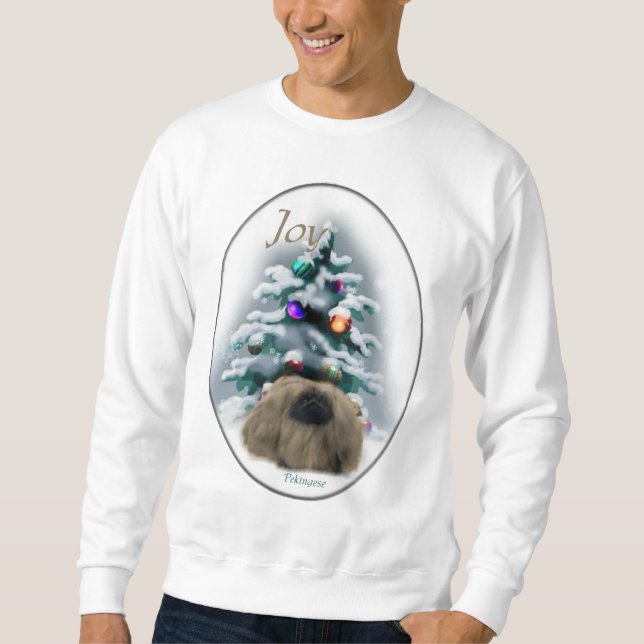 Pekingese Weihnachtsgeschenke Sweatshirt (Vorderseite)