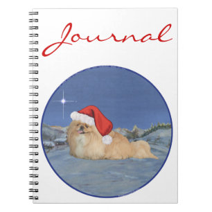 Pekingese Weihnachtsmann Notizblock