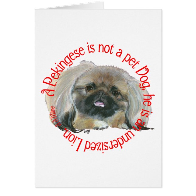 Pekingese Weisheit - Unteres Löwe ! (Vorne)