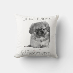 Pekingese-Welpen-Wurfkissen Kissen