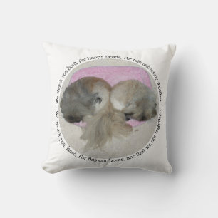 Pekingese-Zusammen-Wurfkissen Kissen