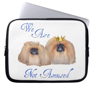 Pekingesen sind nicht amüsiert laptopschutzhülle