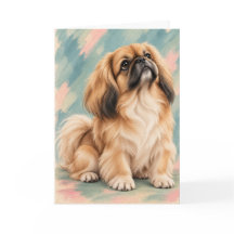Pekingeser Grußkarte | Pekingeser-Hundefreund-Kart