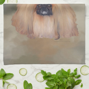 Pekingeser Königlich Geschirrtuch