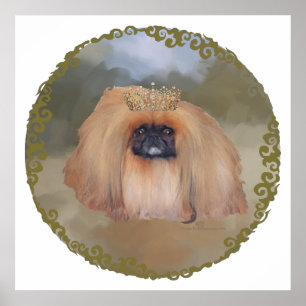 Pekingeser Königlich Poster
