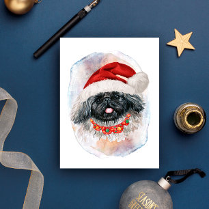 Pekingeser Weihnachtsgeschenke für Hunde Liebhaber Feiertagspostkarte
