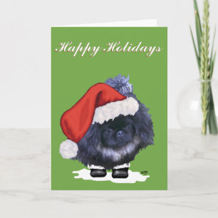 Pekingeser Welpe Weihnachten