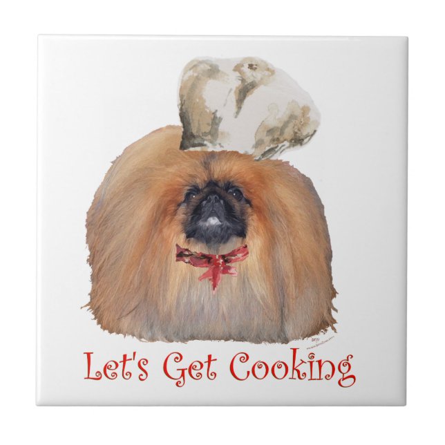 Pekingesischer Koch — männlich Fliese (Vorderseite)