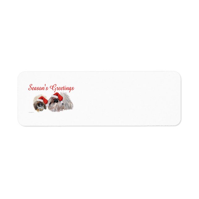 Pekingische Weihnachtszeit-Rücksendeadressen-Aufkl (Vorne)