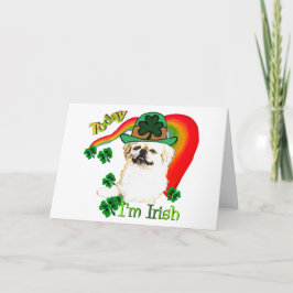 Pekingnese St Patricks Karte
