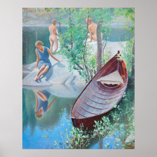 Pekka Halonen Sommer idyll 1931 Finnland Poster (Vorne)