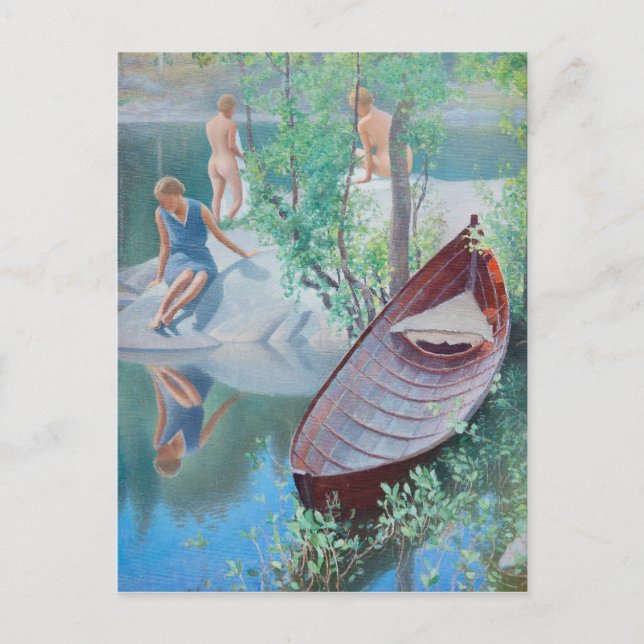 Pekka Halonen Summer idyll Kesäidylliä Postkarte (Vorderseite)