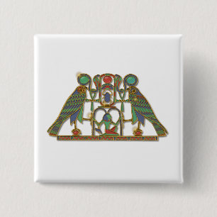 Pektorale des ägyptischen Gottes Horus Button