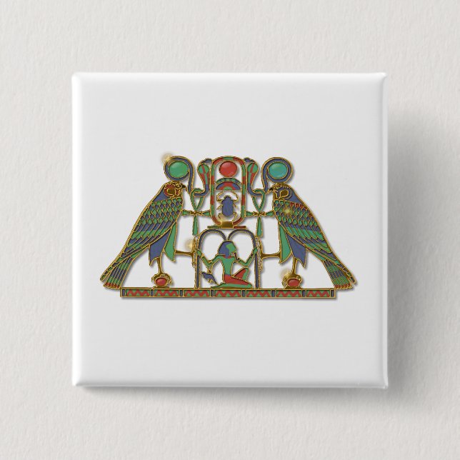 Pektorale des ägyptischen Gottes Horus Button (Vorderseite)