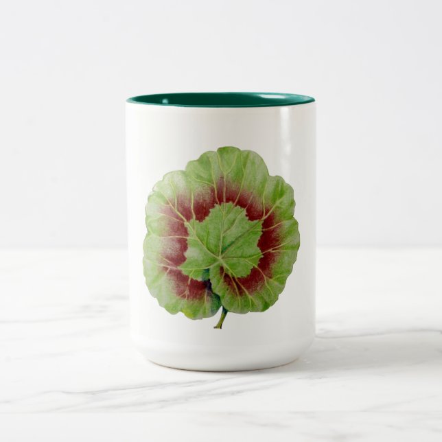 Pelargonie-Grün 15 Unze Zwei-Ton Tasse (1 von 4) (Mittel)