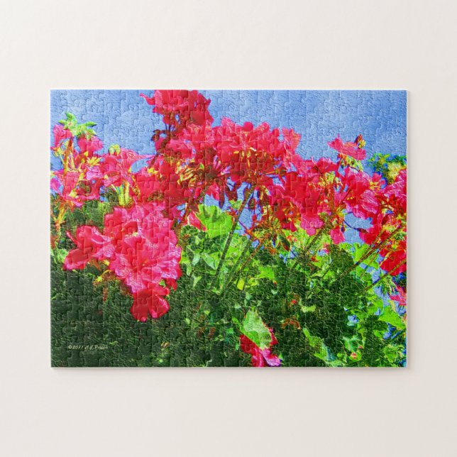 "Pelargonie" Puzzlespiel (Horizontal)
