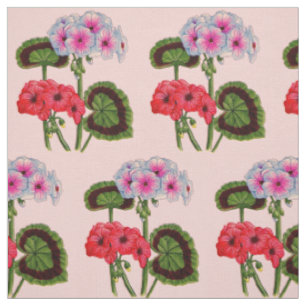 Pelargonien drucken Blumendruck Stoff