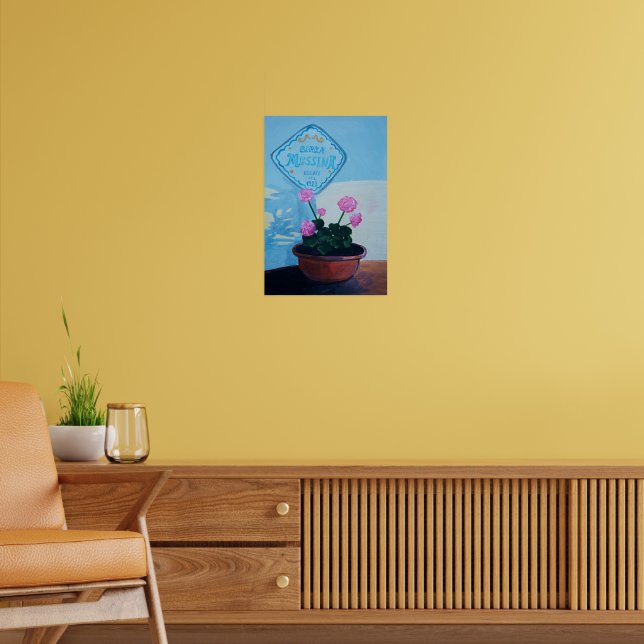 Pelargonium | Deutschland | Birra Messina | Sizili Poster (Wohnzimmer 2)