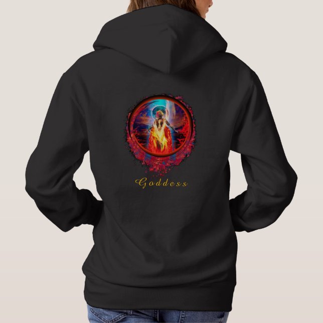 PELE Feuergöttin Hoodie (Rückseite)
