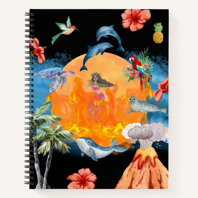 Pele Goddess Journal Notizbuch (Vorderseite)