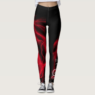 Pele La Déesse Hawaiienne Leggings Noirs