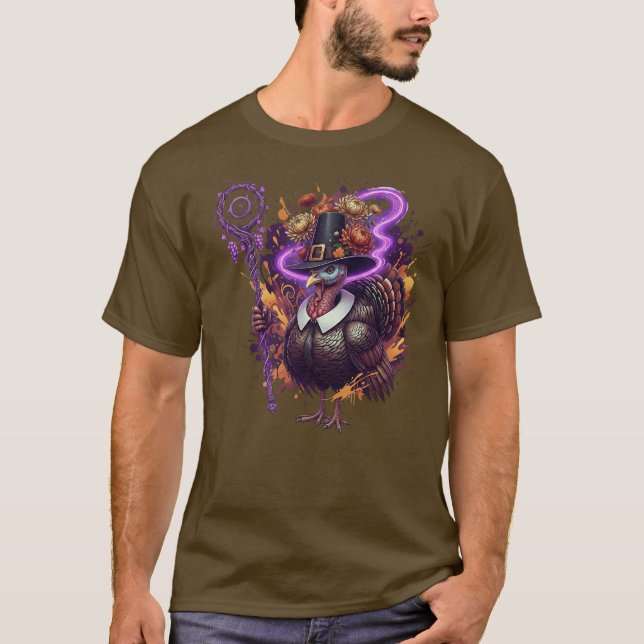 Pèlerin Turquie Imaginaire Thanksgiving T-shirt (Devant)