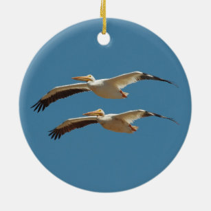 Pelican 2 keramik ornament