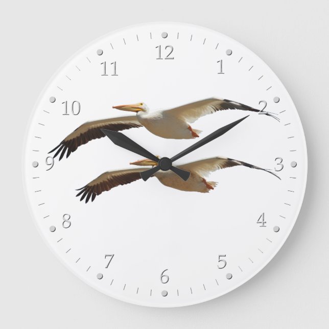 Pelican 4 große wanduhr (Vorderseite)