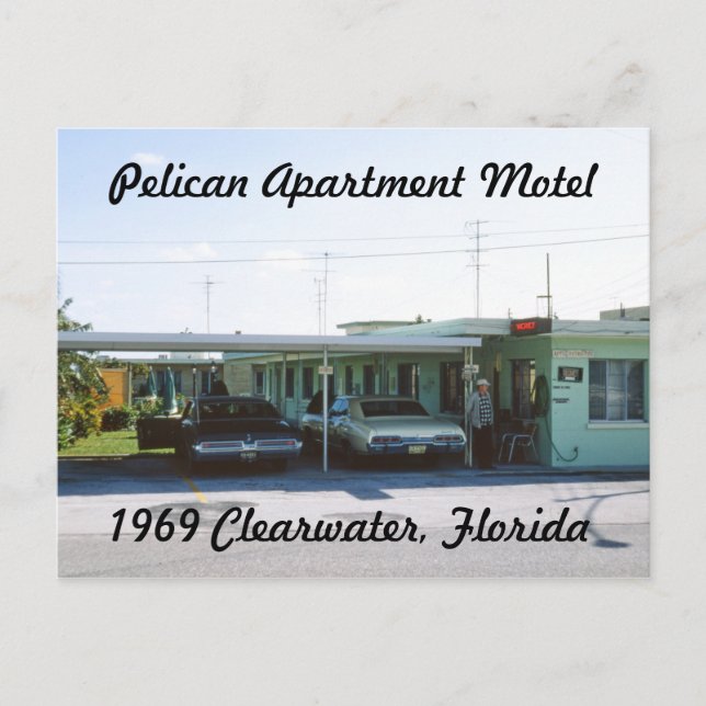 Pelican Apartment Motel Florida Carte postale (Devant)