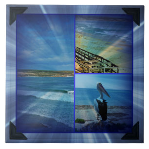 Pelican Beach Sparkle Collage, Fliese