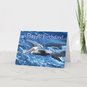Pelican Birthday Card Karte
