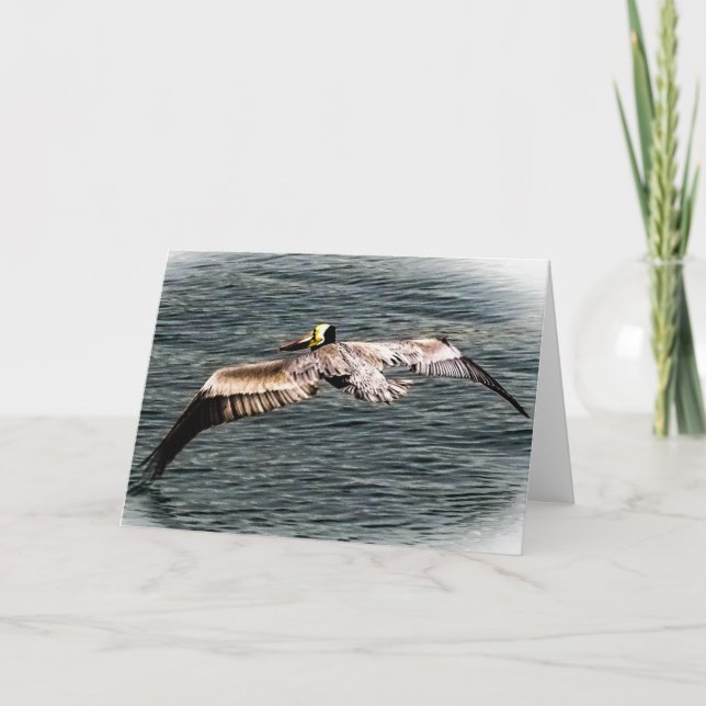 Pelican Greeting Card Karte (Vorderseite)