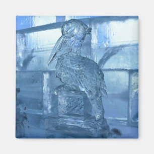 Pelican Ice Sculpture, Quebec, Kanada Magnet